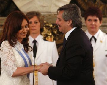 Cristina Kirchner y Alberto Fernández en 2007