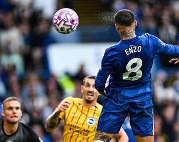 Video: el gol de cabeza de Enzo Fernández en el partido entre Chelsea y Brighton