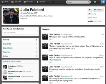 ¿Un controvertido tuit de Julio Falcioni tras su salida de Boca?