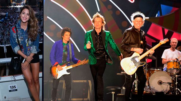 Rolling Stones: el look rockero de Agustina Casanova para el segundo show