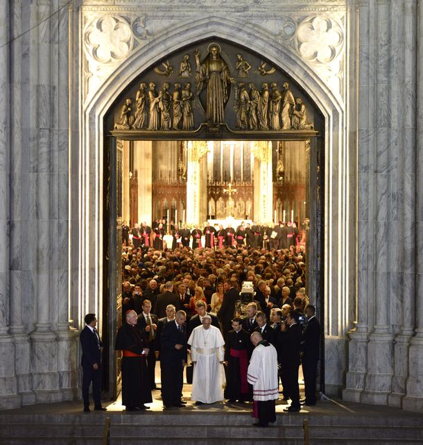 Misa del Papa en la Catedral de San Patricio en Nueva York