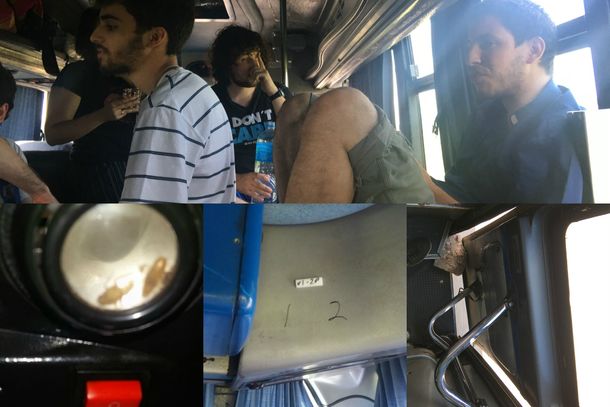 Pasajeros denuncian mal estado de micro