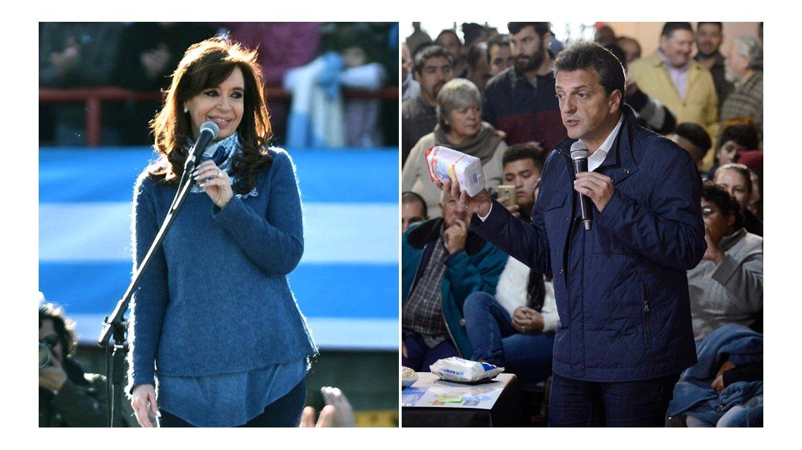 Cristina y Massa ganarían las PASO con casi el 65% de los votos en el