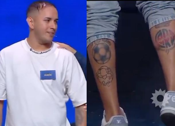 Es fanático de River, tiene tatuado a Juan Román Riquelme y se volvió viral: Al que le gusta el fútbol, sabe
