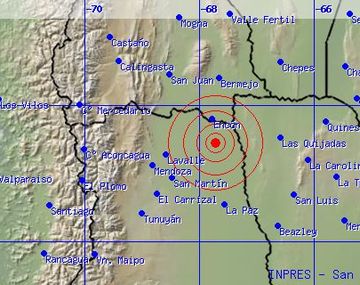 Un fuerte sismo sacudió en la madrugada a Mendoza