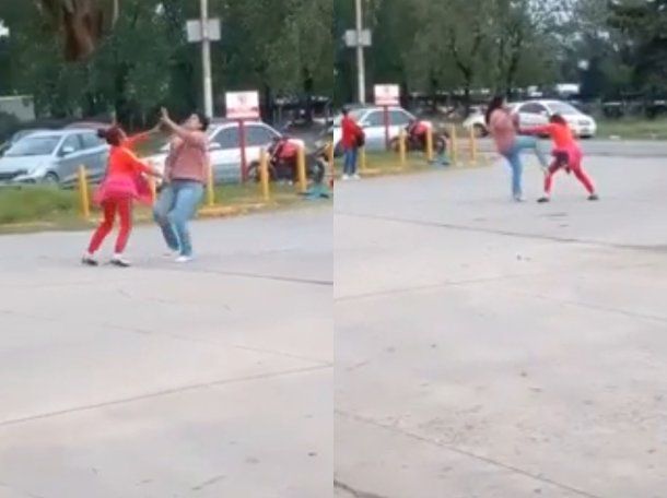 Insólito episodio en Merlo: dos mujeres se pelearon por un colectivero