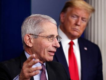 Anthony Fauci y Donald Trump