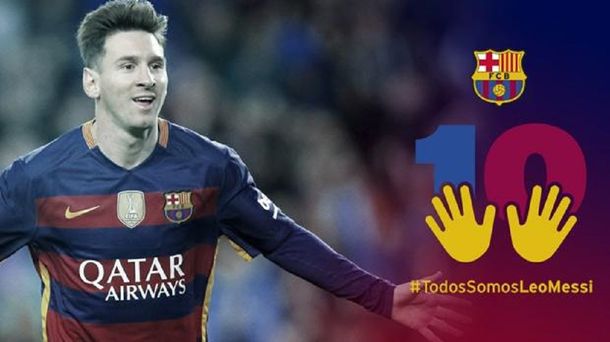 Tras el fallo judicial, en Barcelona impulsan una campaña de apoyo a Messi