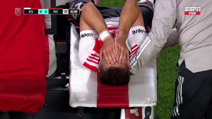 La impactante lesión de Felipe Peña Biafore y su desconsolada reacción