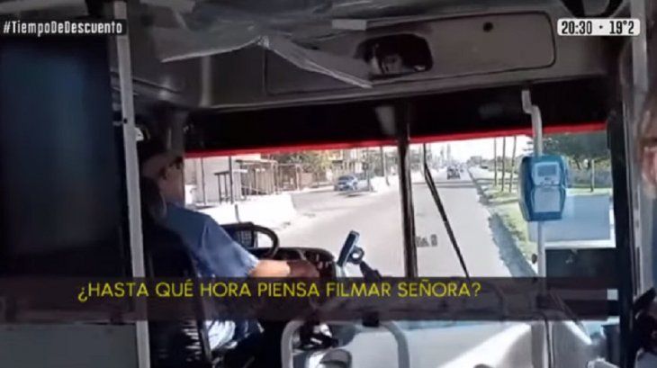 VIDEO: Un chofer de colectivo e enojó porque le pidieron que use barbijo