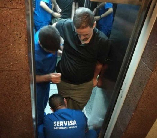 Foto diario Clarín | El turista herido