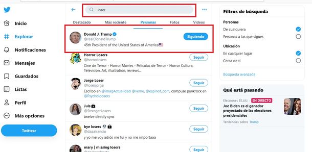 Loser: la trolleada de Twitter a Donald Trump
