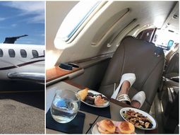 Vicky Xipolitakis,diosa en un yet privado Vicky Xipolitakis,diosa en un yet privado