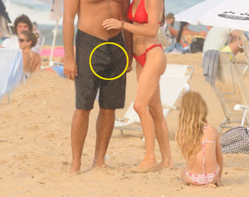 Famoso conductor tuvo un accidente de vestuario en la playa