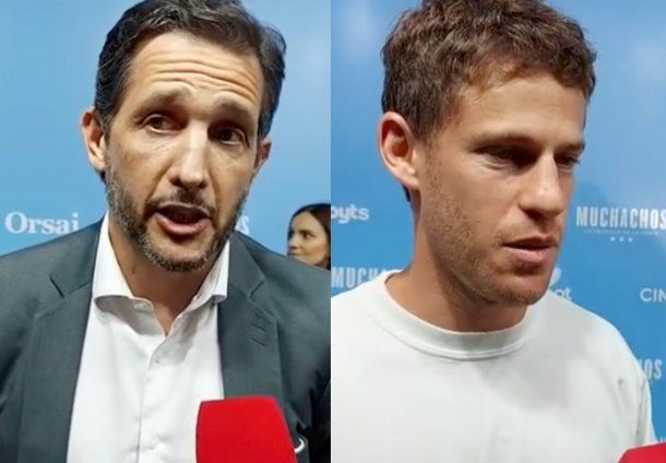 Famosos opinan sobre la continuidad de Scaloni, durante la avant premiere de Muchachos