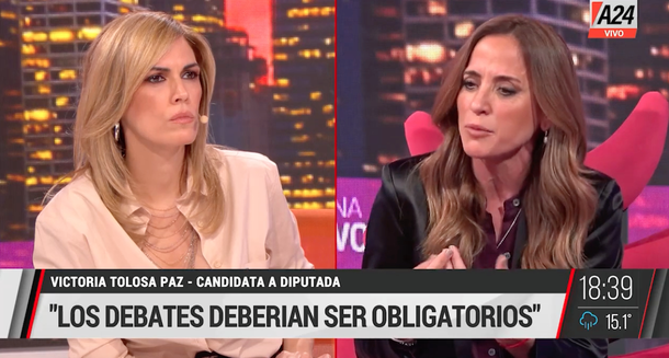 Tolosa Paz expuso operación de Canosa y le dio una clase de periodismo