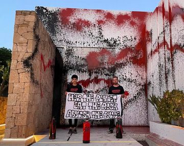 Uno de los activistas explicó por qué vandalizó la casa de Messi: Hay varias razones