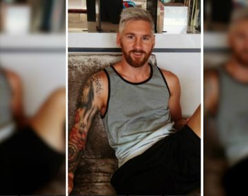 El cambio de look de Messi: del castaño al platinado