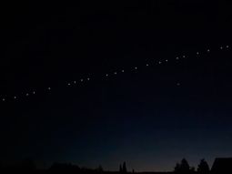 Este viernes se volverá a ver el tren de satélites de Elon Musk