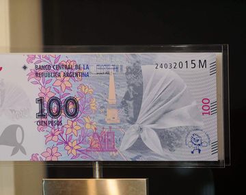 Así es el billete de $100 en homenaje a las Abuelas y Madres de Plaza de Mayo