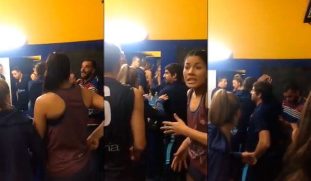 VIDEO: Agredieron al plantel femenino de voley de San Lorenzo en el vestuario de Boca