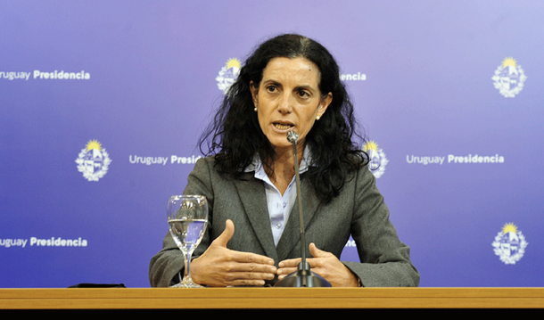 Azucena Arbeleche, ministra de Economía de Uruguay. 