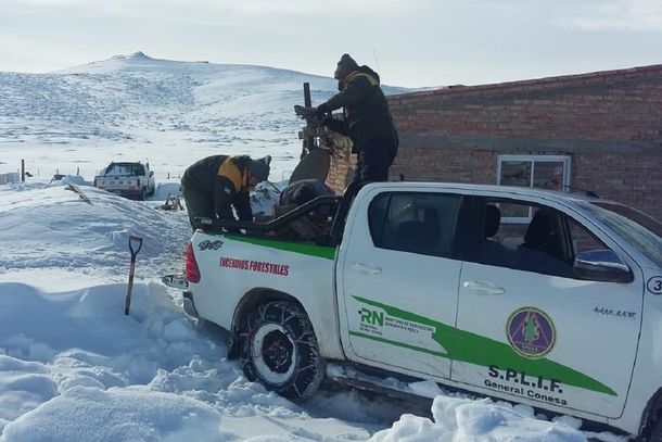 Emergencia climática por la nieve en Chubut y Río Negro