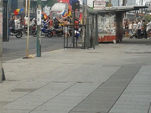 Incidente en Vicente López con barras de Colegiales