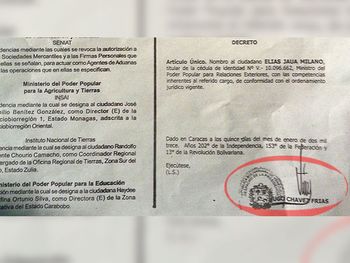 Desde Cuba, Chávez firmó el decreto que nombra a Jaua