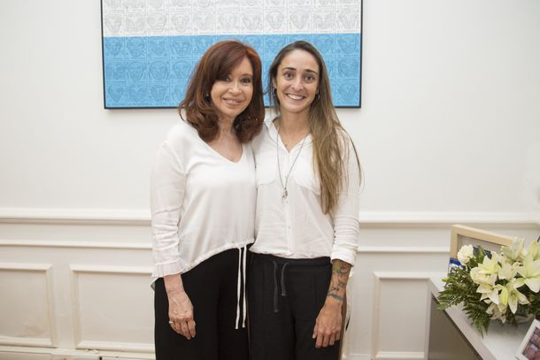 Cristina Kirchner y Macarena Sánchez
