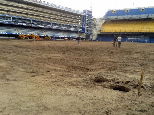 La Bombonera cambia la cara: mirá las mejores fotos del resembrado