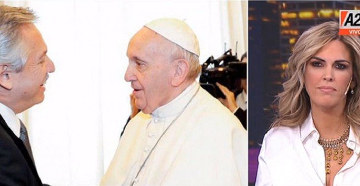 La supuesta exclusiva de Viviana Canosa sobre la reunión de Alberto Fernández con Francisco