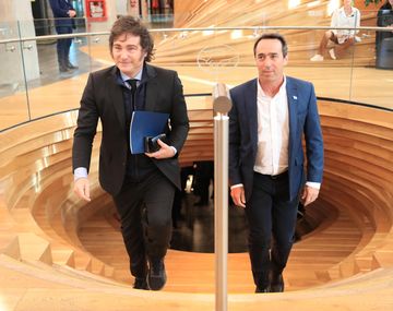 Javier Milei recorrió Mercado Libre con Marcos Galperín.