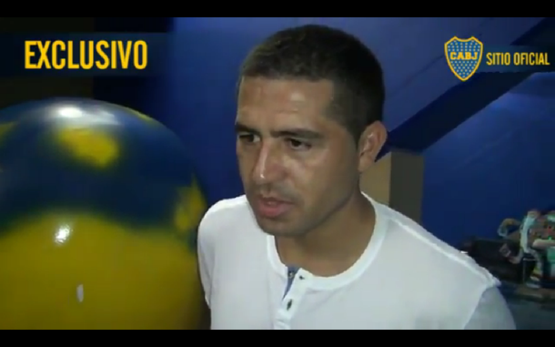 La palabra de Riquelme en su vuelta a La Bombonera