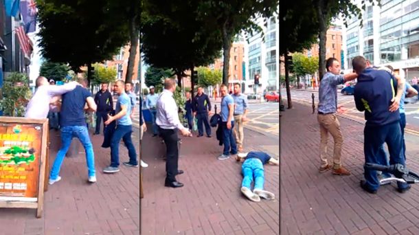 Un patovica noqueó a dos borrachos