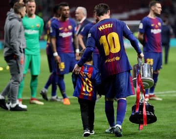 La tierna foto que publicó Antonella tras otro triunfo de Lio Messi