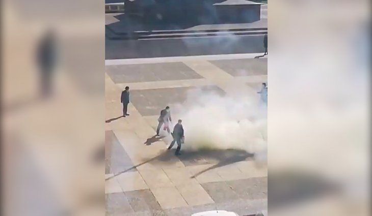 Uruguay: un hombre se prendió fuego en la Plaza Independencia