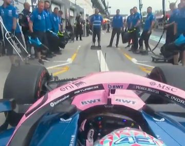 El festejo argentino de Franco Colapinto cuando se enteró que entraba a Q3 en el Gran Premio de Canadá