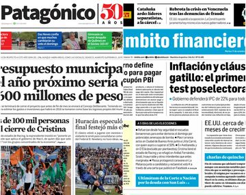 Tapas de diarios del martes 17 de octubre de 2017