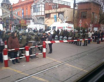 Gendarmería impidió un corte de vías en San Isidro