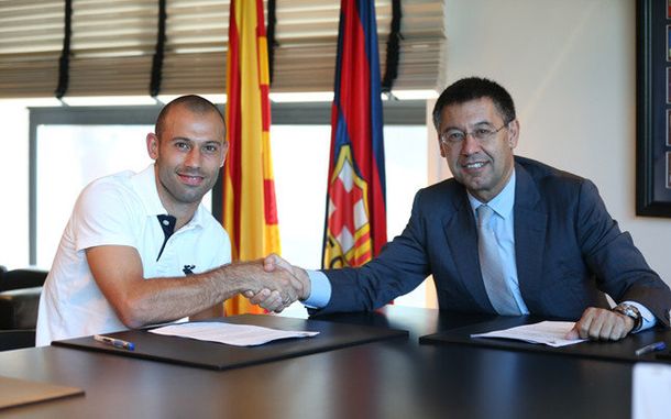 Hay Mascherano para rato: extendió su contrato con el Barcelona hasta 2018