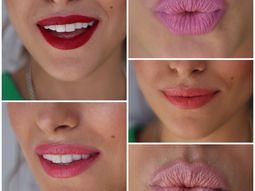 Beso con lápiz labial Burt´s bees