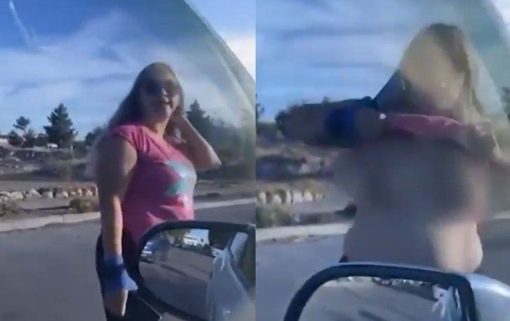 Trelew: una mujer se levantó la remera en medio de una discusión de tránsito