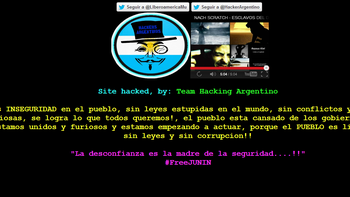 junin: tras el crimen de una chica, hackean la web de meoni junin: tras el crimen de una chica, hackean la web de meoni