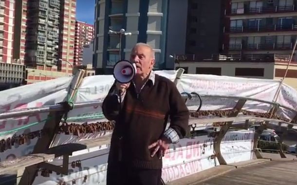 Un jubilado convocó a una manifestación y nadie lo acompañó&nbsp;
