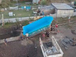 La Plata: se robaron una pileta llena de agua en los terrenos de Los Hornos