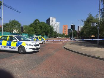 Falsa alarma de bomba en Manchester - Crédito:&nbsp;@Julian5News