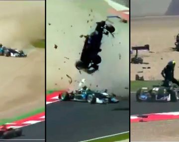 Impresionante accidente en la Fórmula 3: el piloto se salvó de milagro 