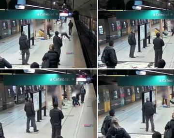 VIDEO: La pelea entre dos vendedores ambulantes en el subte