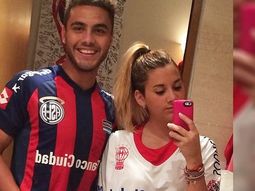 la foto contra la violencia de un jugador del ciclon y la hija de un idolo del globo la foto contra la violencia de un jugador del ciclon y la hija de un idolo del globo